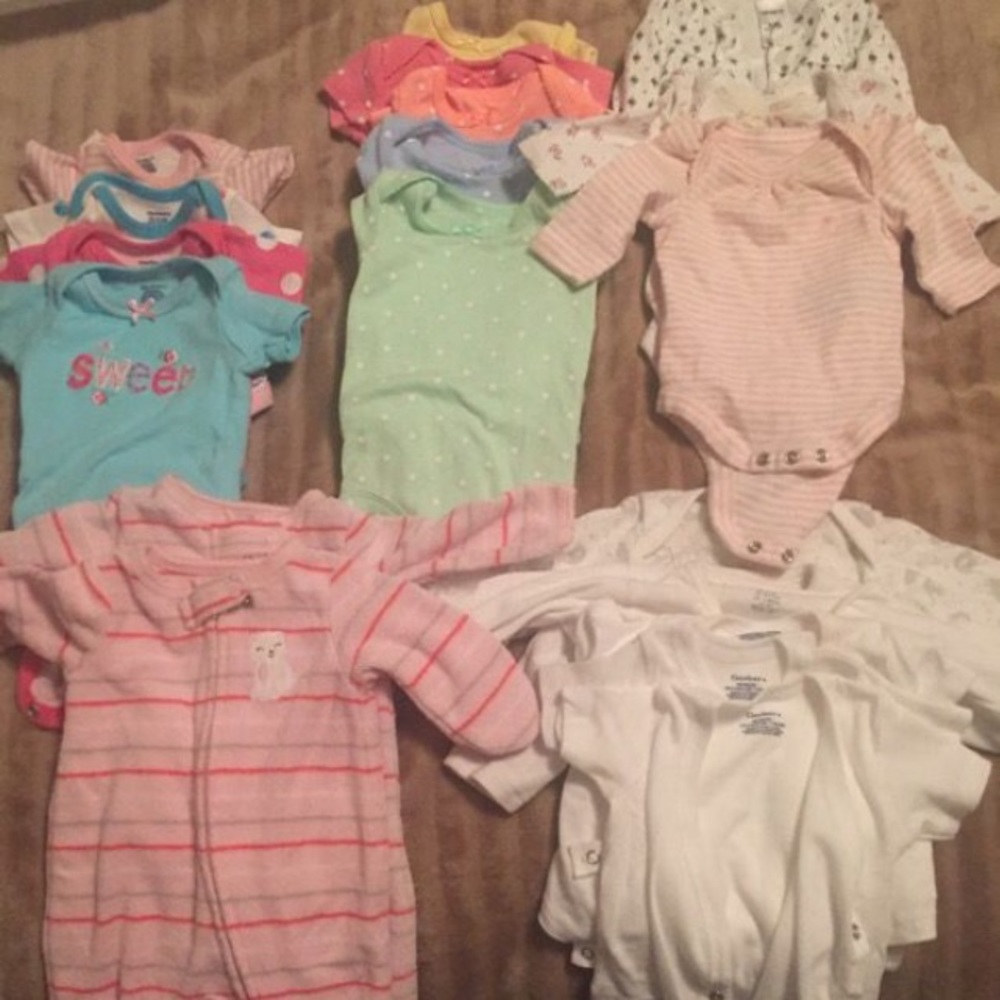 Carters used baby clothes